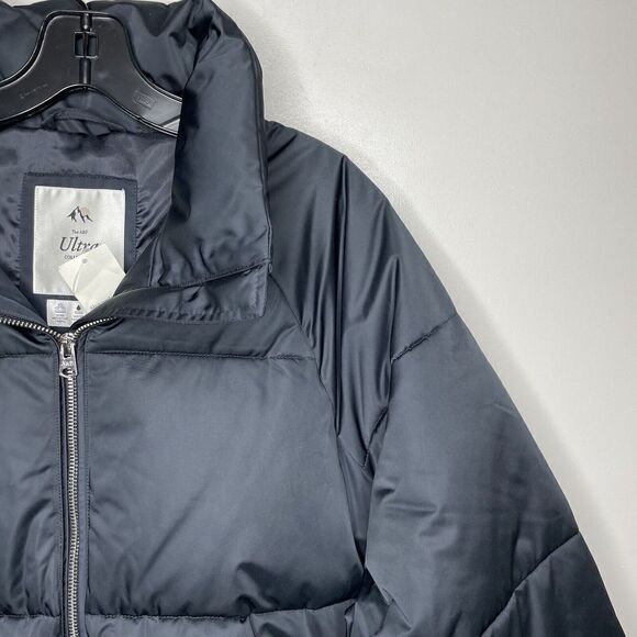 ABERCROMBIE & FITCH Womens Ultra Classic Puffer Jacket NEW $180 Large L Black - Picture 4 of 12